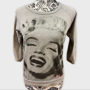 Marilyn MONROE Gray Lightweight sweatshirt